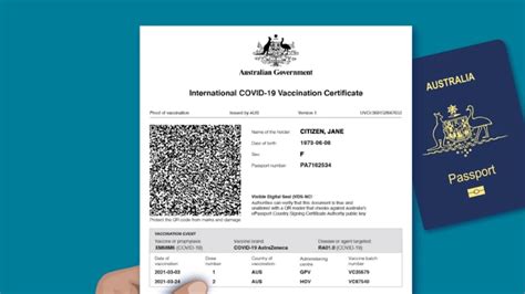 International Certificate of Vaccination for Covid 19: A .